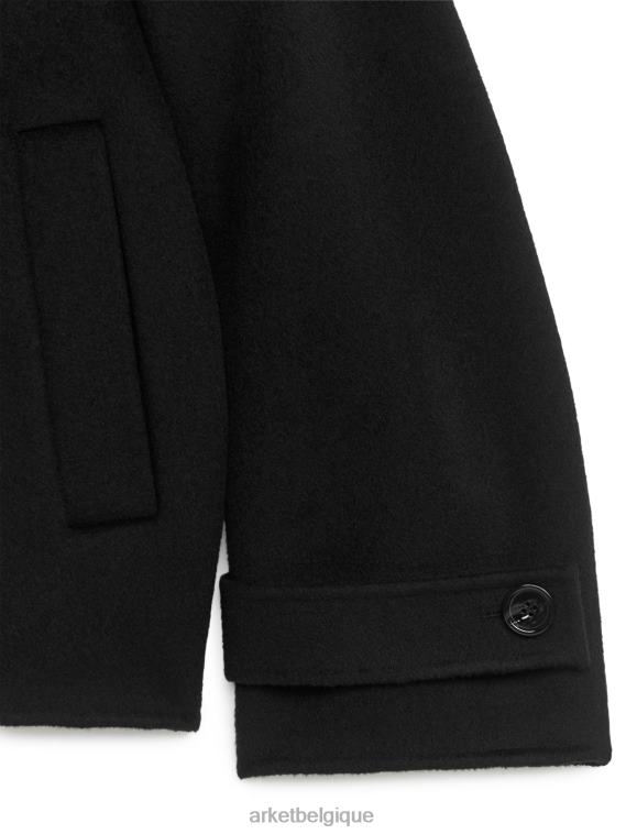 ARKET caban en laine femmes noir T46DR457 vêtements
