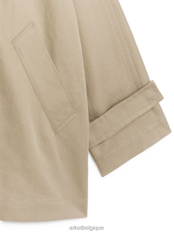 ARKET trench-coat court femmes beige T46DR458 vêtements