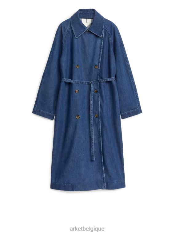 ARKET trench-coat en jean femmes bleu T46DR467 vêtements
