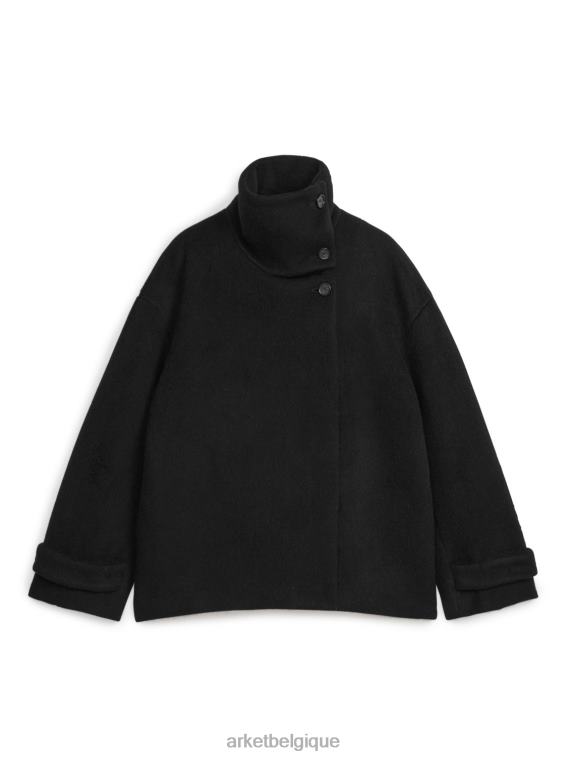 ARKET veste duveteuse en laine mélangée femmes noir T46DR479 vêtements