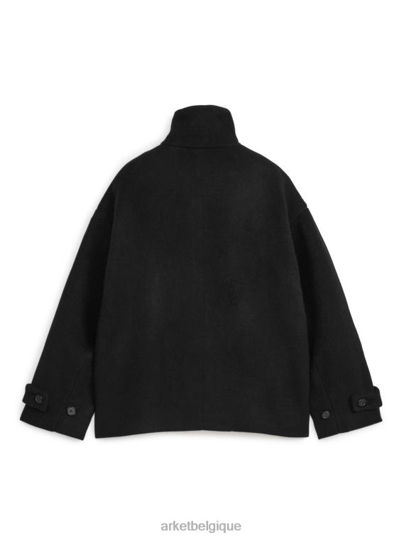 ARKET veste duveteuse en laine mélangée femmes noir T46DR479 vêtements