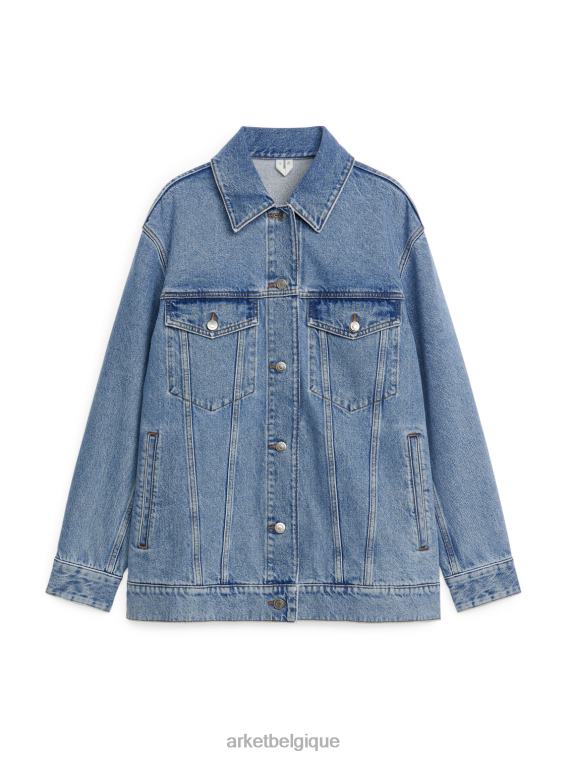 ARKET veste en jean oversize femmes bleu délavé T46DR454 vêtements