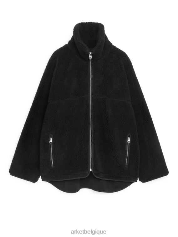 ARKET veste matelassée à col montant femmes noir T46DR483 vêtements