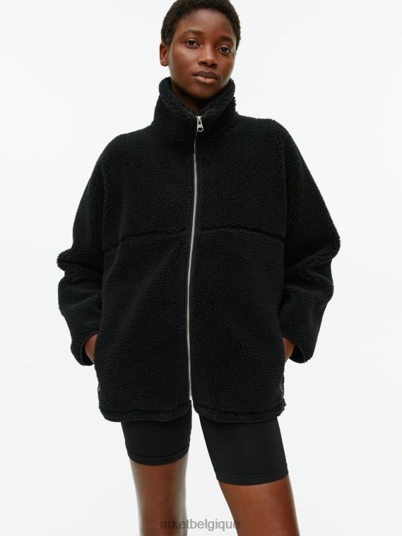 ARKET veste matelassée à col montant femmes noir T46DR483 vêtements