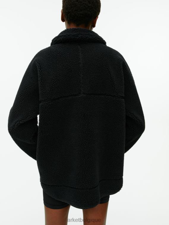 ARKET veste matelassée à col montant femmes noir T46DR483 vêtements