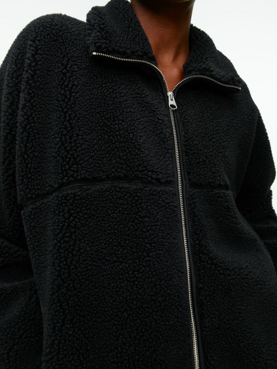 ARKET veste matelassée à col montant femmes noir T46DR483 vêtements