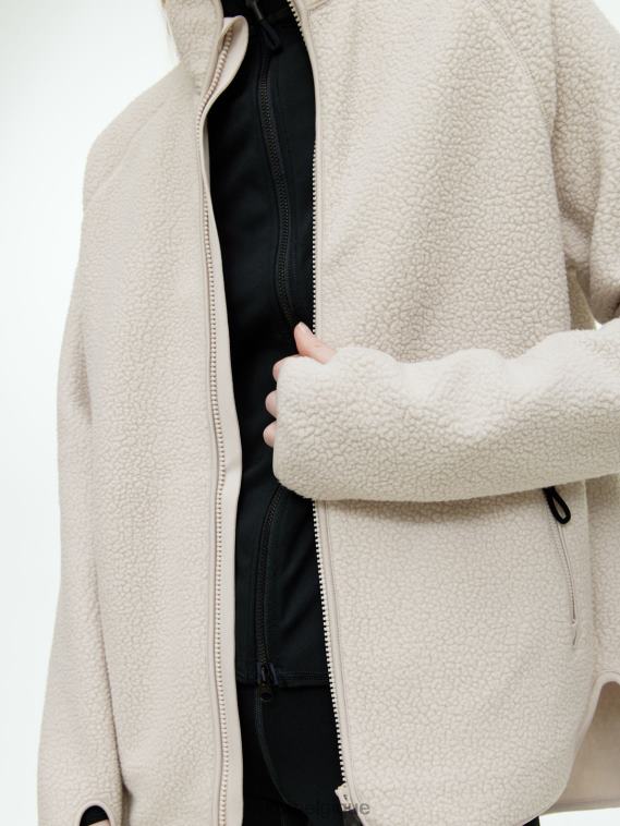 ARKET veste zippée en polaire femmes blanc cassé T46DR481 vêtements
