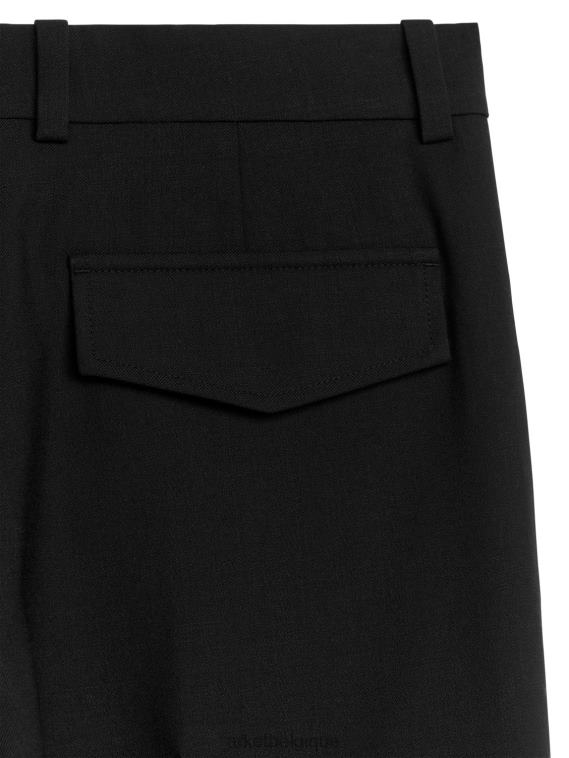 ARKET pantalon cargo en laine mélangée femmes noir T46DR213 vêtements