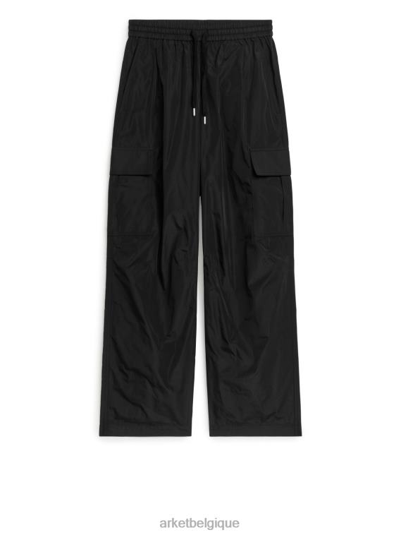 ARKET pantalon cargo en taffetas femmes noir T46DR209 vêtements