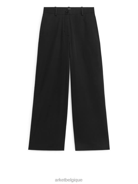 ARKET pantalon chino large et stretch femmes noir T46DR196 vêtements