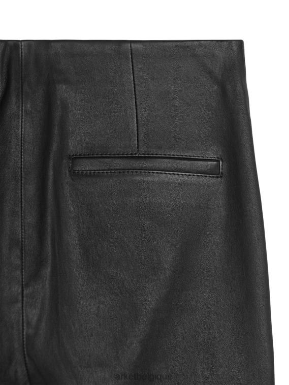 ARKET pantalon en cuir stretch femmes noir T46DR222 vêtements