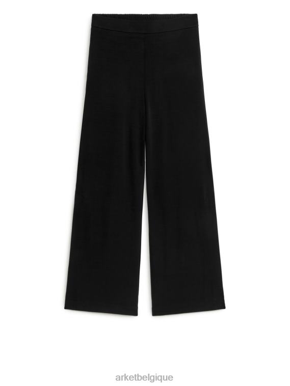 ARKET pantalon large en jersey femmes noir T46DR190 vêtements