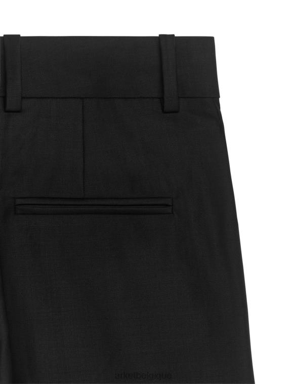 ARKET pantalon large en laine mélangée femmes noir T46DR217 vêtements