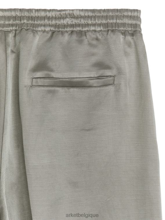 ARKET pantalon large en satin femmes gris T46DR197 vêtements