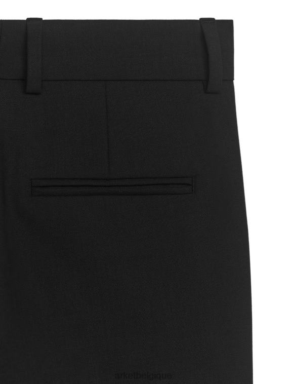 ARKET pantalon évasé en sergé de laine femmes noir T46DR218 vêtements