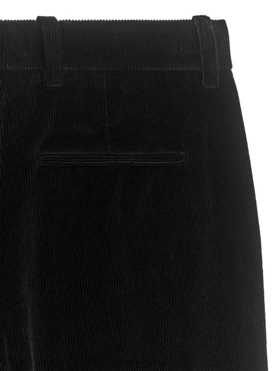 ARKET pantalon évasé en velours côtelé femmes noir T46DR216 vêtements