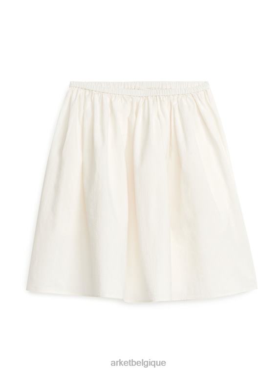 ARKET jupe en coton femmes blanc T46DR232 vêtements