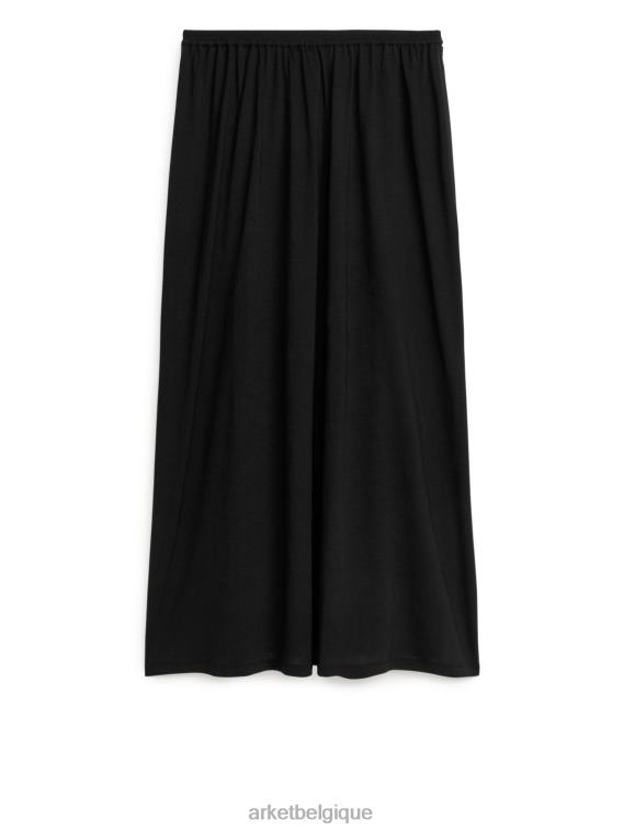 ARKET jupe en jersey femmes noir T46DR257 vêtements