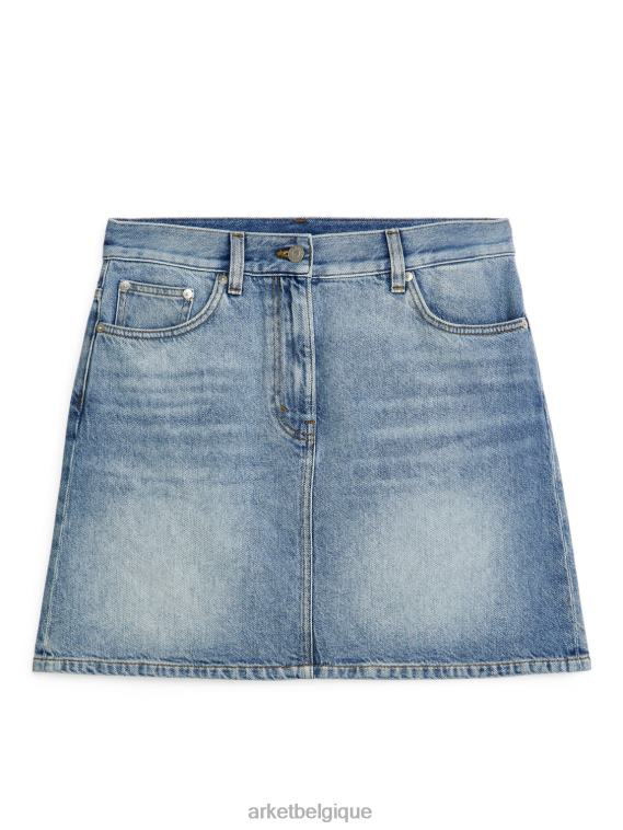 ARKET mini-jupe en jean femmes bleu clair T46DR228 vêtements