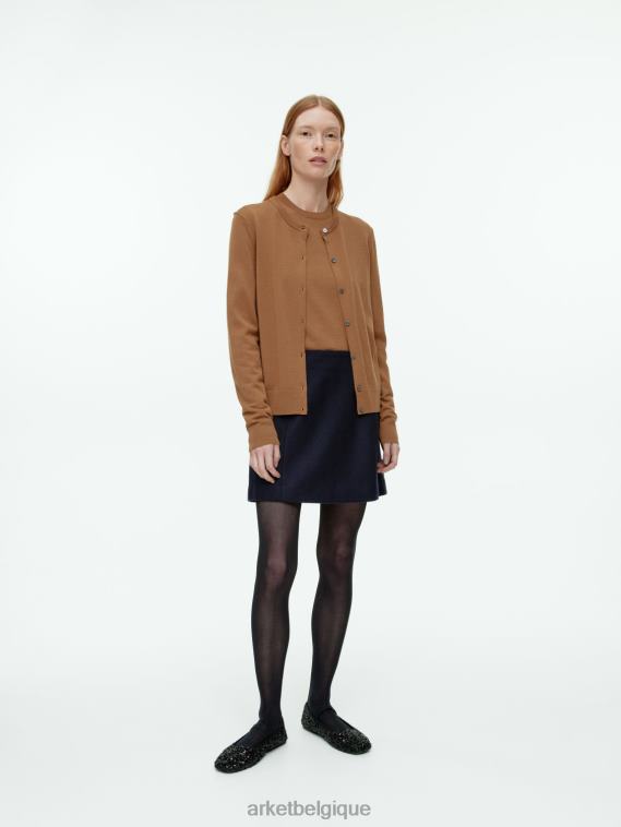 ARKET mini-jupe en laine femmes bleu foncé T46DR269 vêtements