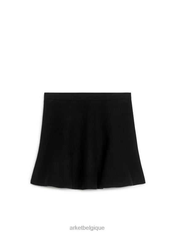 ARKET mini-jupe en maille femmes noir T46DR242 vêtements