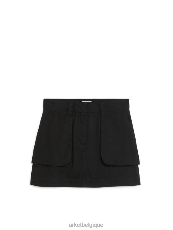 ARKET minijupe cargo femmes noir T46DR260 vêtements