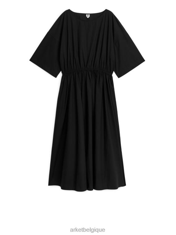 ARKET robe ample en coton femmes noir T46DR119 vêtements