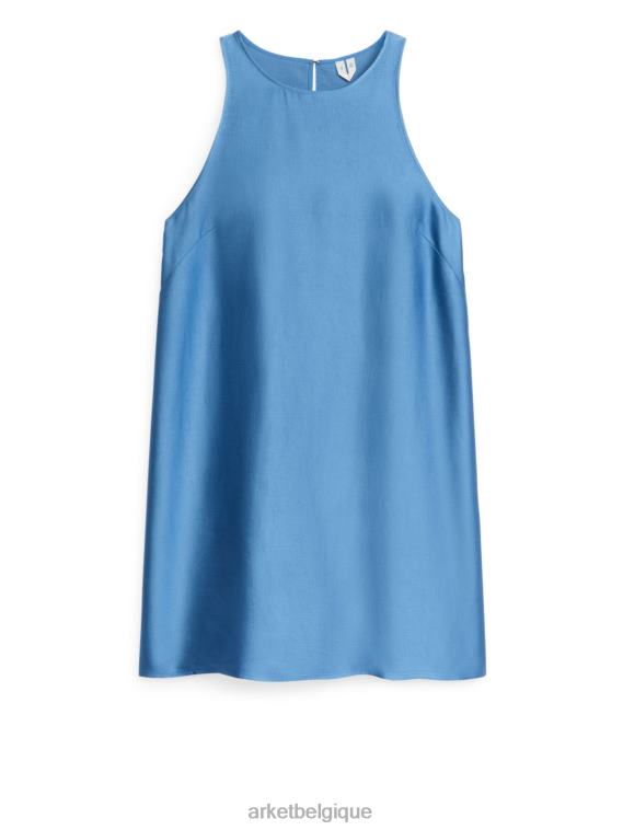 ARKET robe courte carrée femmes bleu T46DR86 vêtements