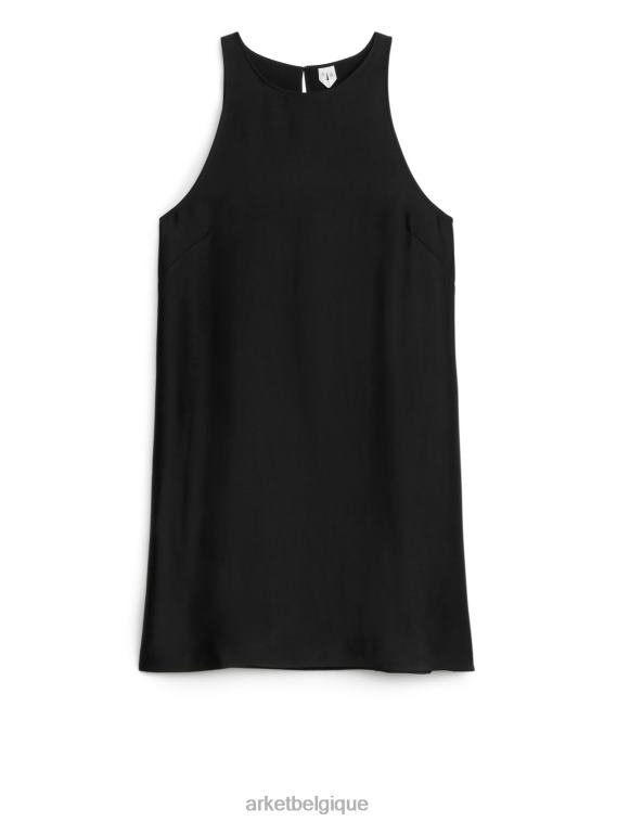 ARKET robe courte carrée femmes noir T46DR88 vêtements