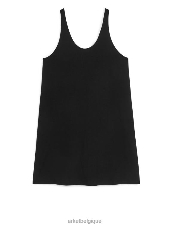 ARKET robe débardeur en jersey femmes noir T46DR93 vêtements