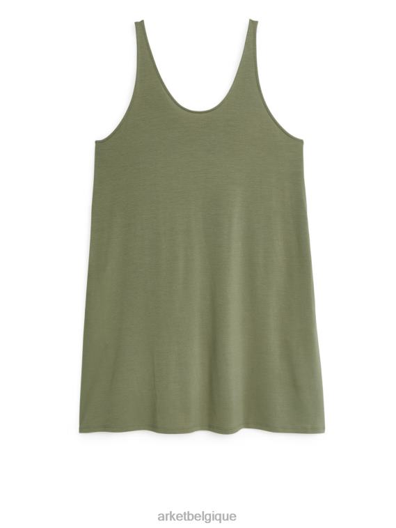 ARKET robe débardeur en jersey femmes vert T46DR102 vêtements