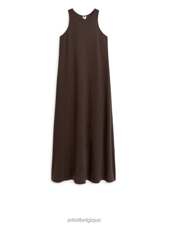 ARKET robe de plage à dos nageur femmes marron foncé T46DR85 vêtements