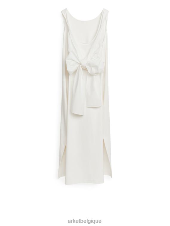 ARKET robe en jersey à détails en popeline femmes blanc T46DR70 vêtements