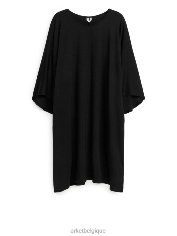 ARKET robe en jersey de lyocell femmes noir T46DR106 vêtements