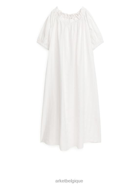 ARKET robe longue à épaules dénudées femmes blanc T46DR109 vêtements