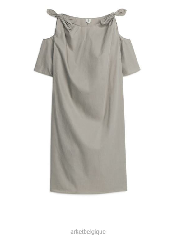 ARKET robe midi à découpes femmes taupe T46DR91 vêtements