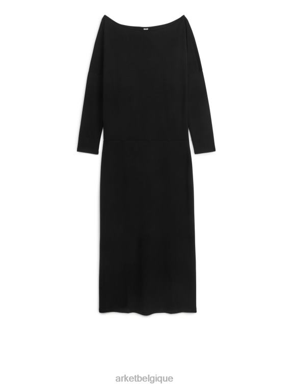 ARKET robe à épaules dénudées femmes noir T46DR127 vêtements