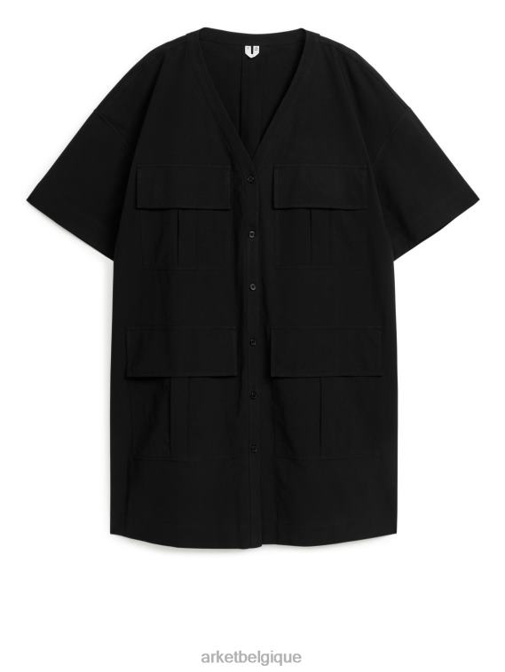 ARKET robe utilitaire femmes noir T46DR98 vêtements