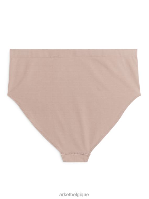 ARKET culotte taille haute sans couture femmes beige T46DR558 vêtements