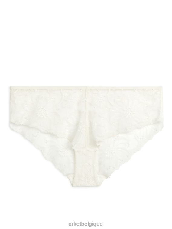 ARKET hipsters en dentelle femmes blanc cassé T46DR554 vêtements