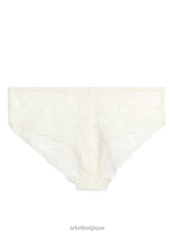 ARKET hipsters en dentelle femmes blanc cassé T46DR554 vêtements