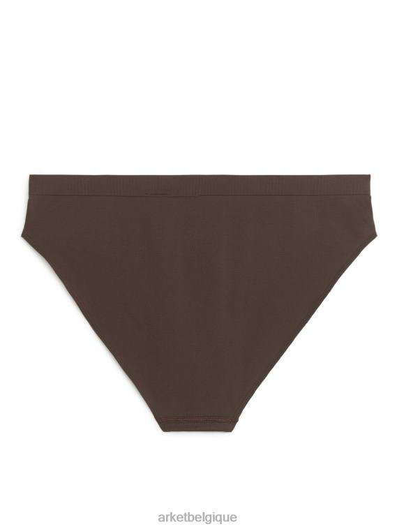 ARKET slip sans couture femmes marron foncé T46DR541 vêtements