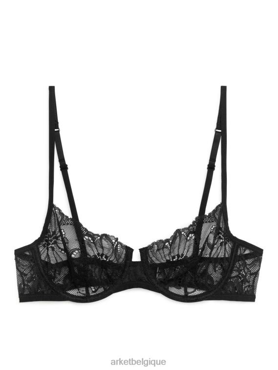 ARKET soutien-gorge à armatures en dentelle femmes noir T46DR563 vêtements