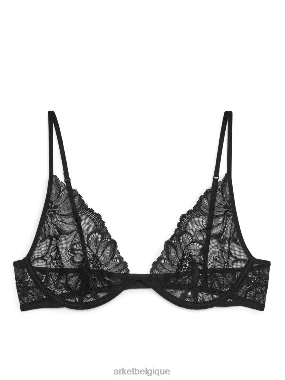 ARKET soutien-gorge à armatures en dentelle femmes noir T46DR566 vêtements