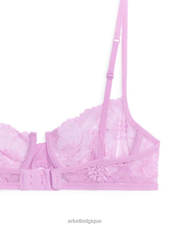 ARKET soutien-gorge à armatures en dentelle femmes rose T46DR549 vêtements