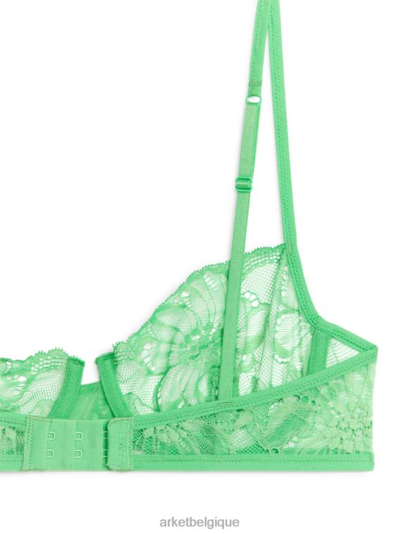 ARKET soutien-gorge à armatures en dentelle femmes vert T46DR557 vêtements