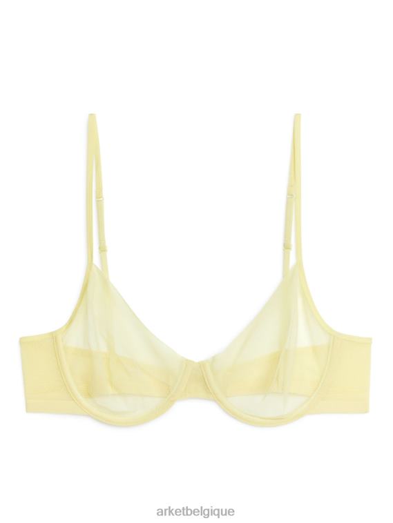 ARKET soutien-gorge à armatures en maille femmes jaune T46DR548 vêtements