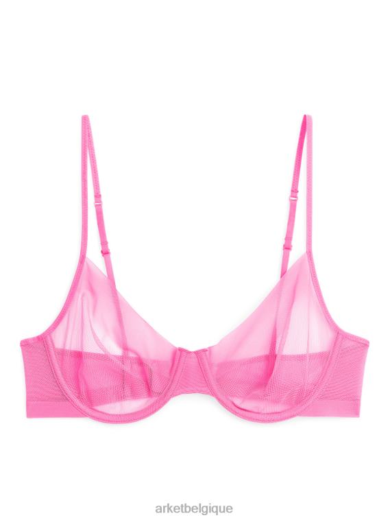 ARKET soutien-gorge à armatures en maille femmes rose T46DR536 vêtements
