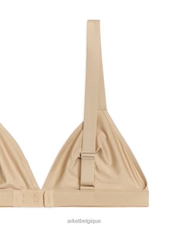 ARKET soutien-gorge triangle doux femmes beige T46DR545 vêtements