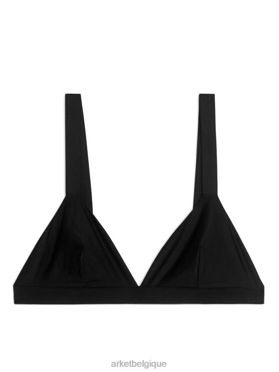 ARKET soutien-gorge triangle doux femmes noir T46DR544 vêtements